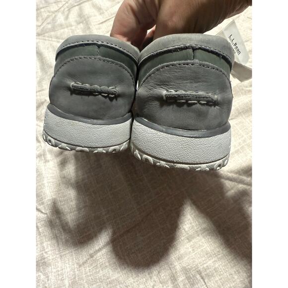 NWOB LL Bean All Week Slippers Loafers Moccasins Fur Suede Mens 8 Sage MSRP $99 - Picture 6 of 9